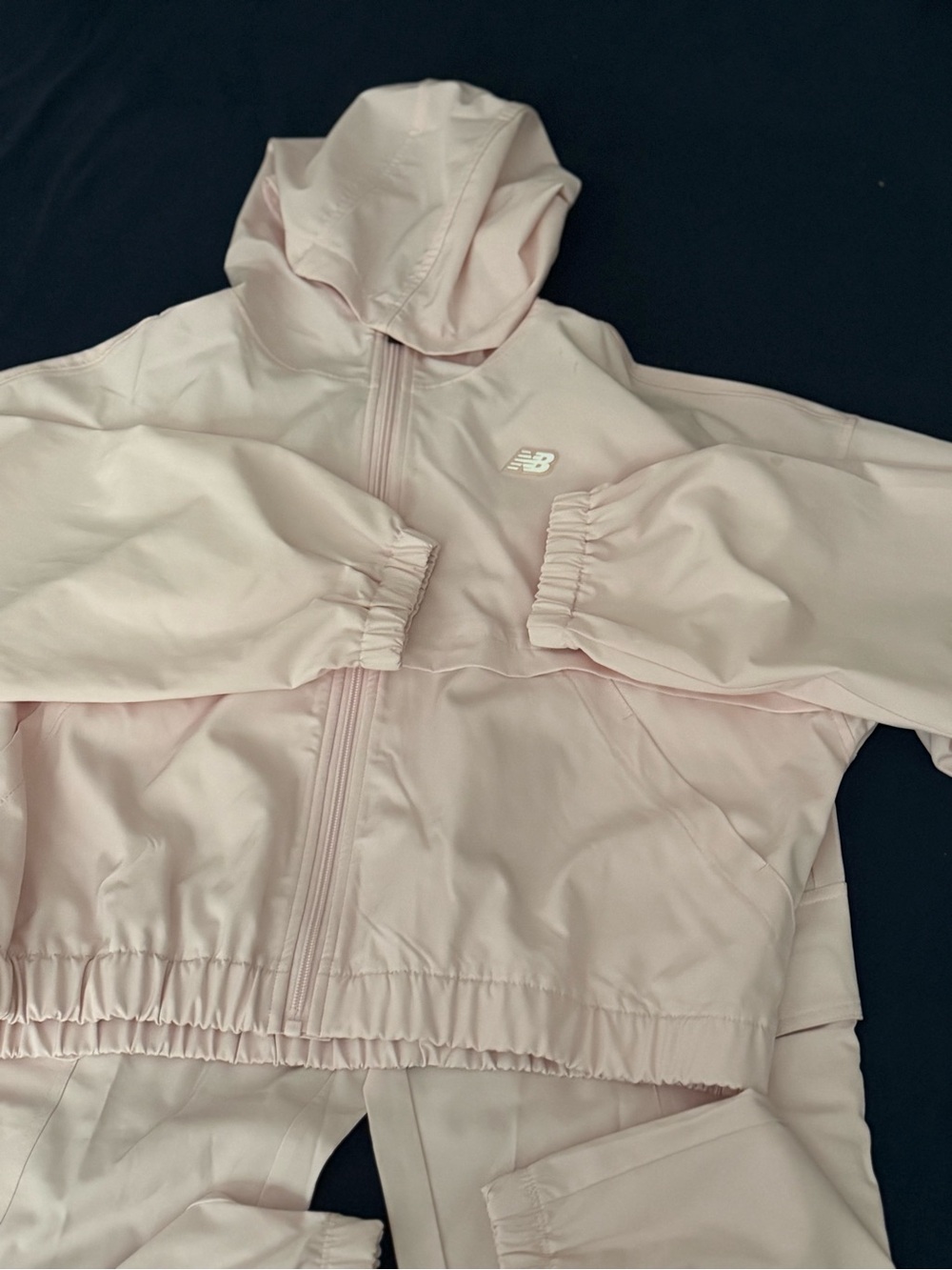 New Balance Pink Hooded Kids' Windbreaker set